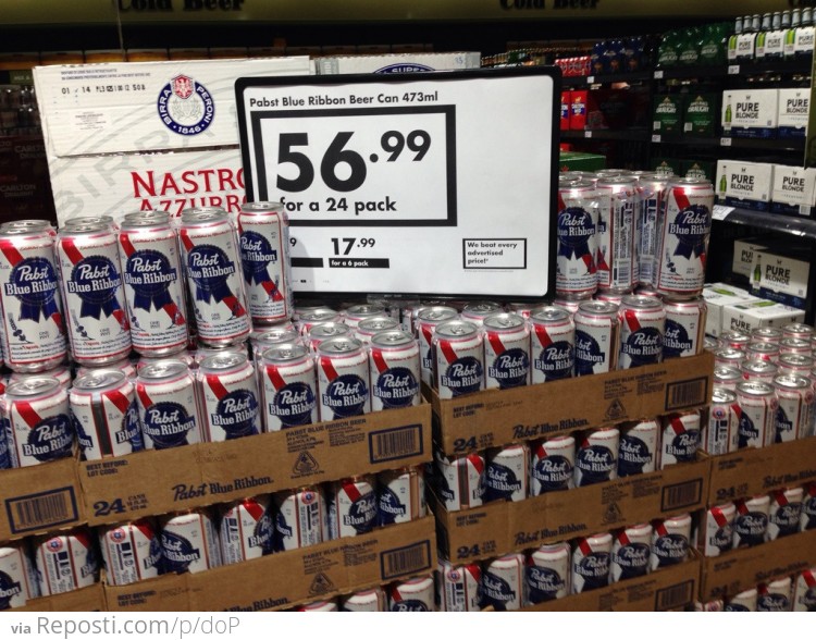 Pabst Blue Ribbon - Expensive Beer