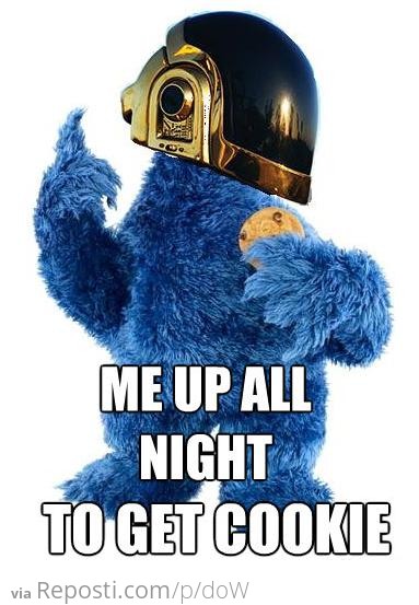 Cookie Monster Up All Night