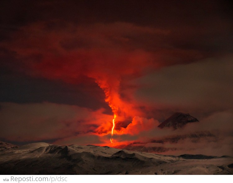 Volcanic Eruption In Russia