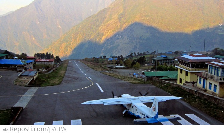 The Tenzing-Hillary Airport in Lukla, Nepal