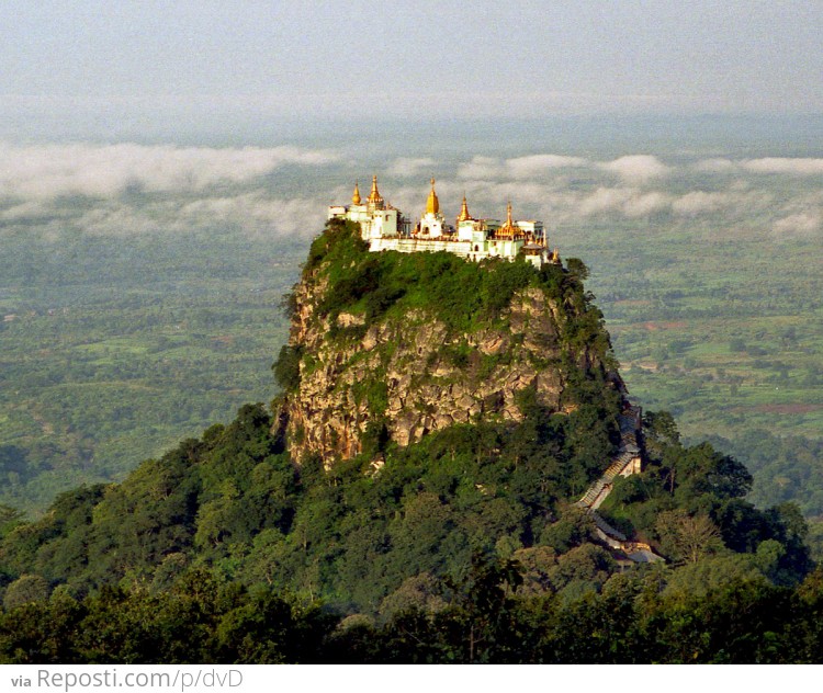 Popa Taung Kalat monastery, Burma