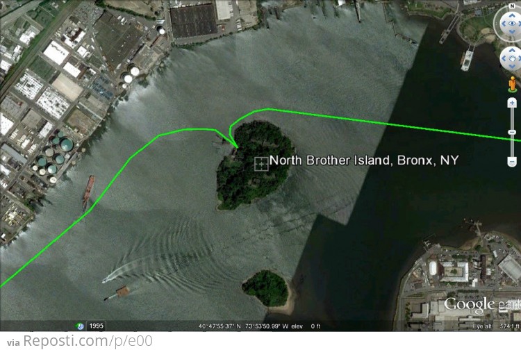 Along the way, we stopped on an island called North Brother.