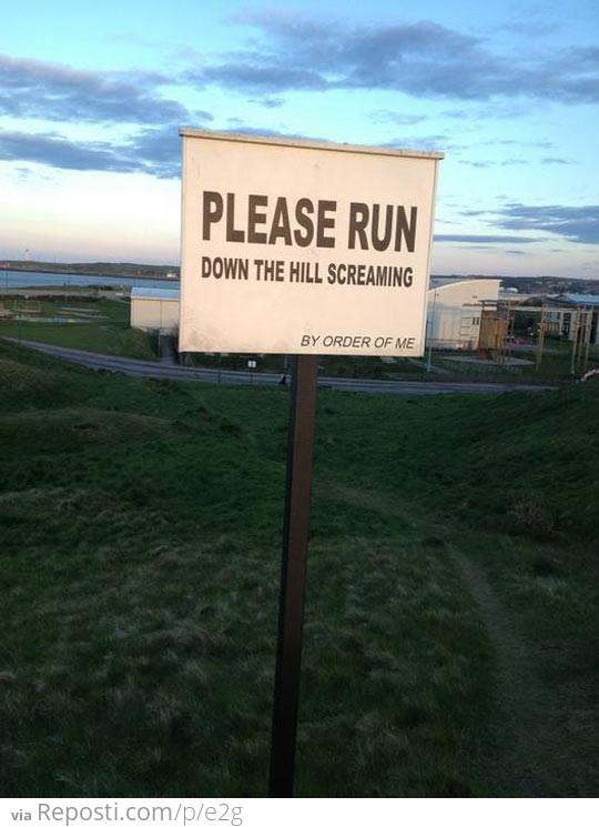 Please run