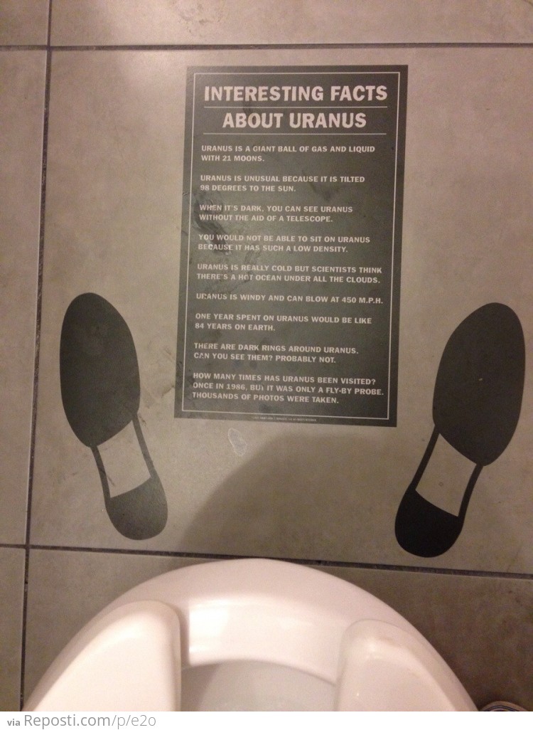 Bathroom Facts About Uranus