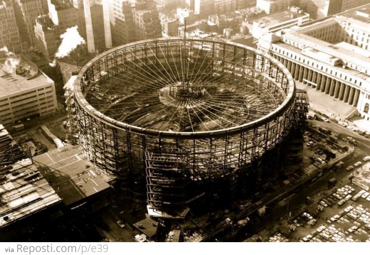 Construction of Madison Square Garden