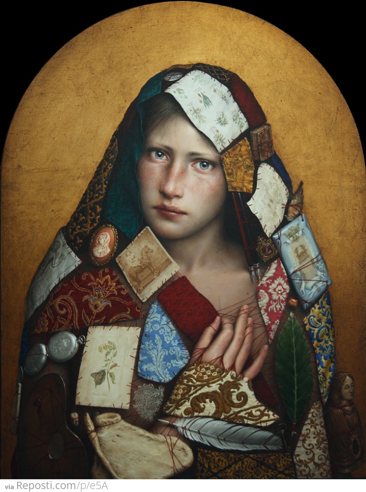###NIGREDO
Oil and gold leaf / wood
62,5 x 48 cm.
2010