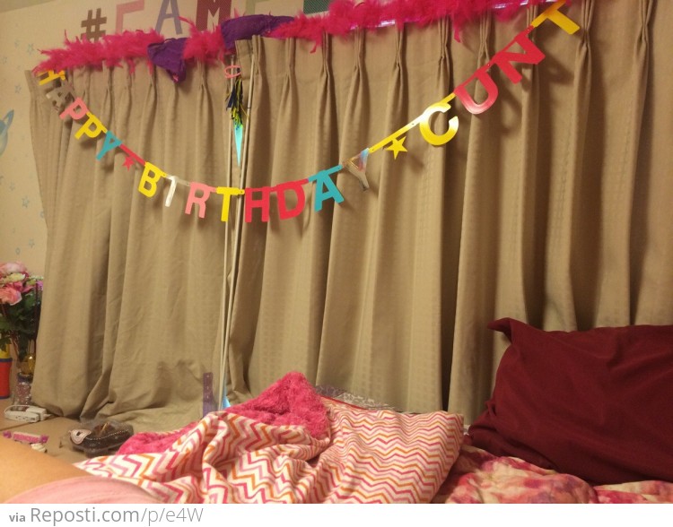 It was a bad idea to put me in charge of the birthday decorations