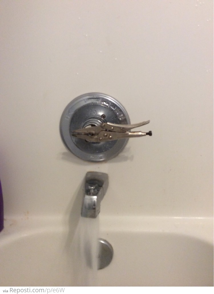 I asked landlord to fix our shower handle