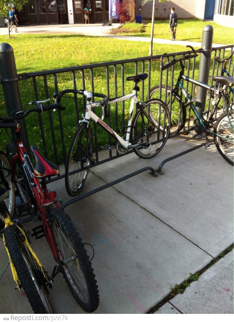 Bicycle asshole parking