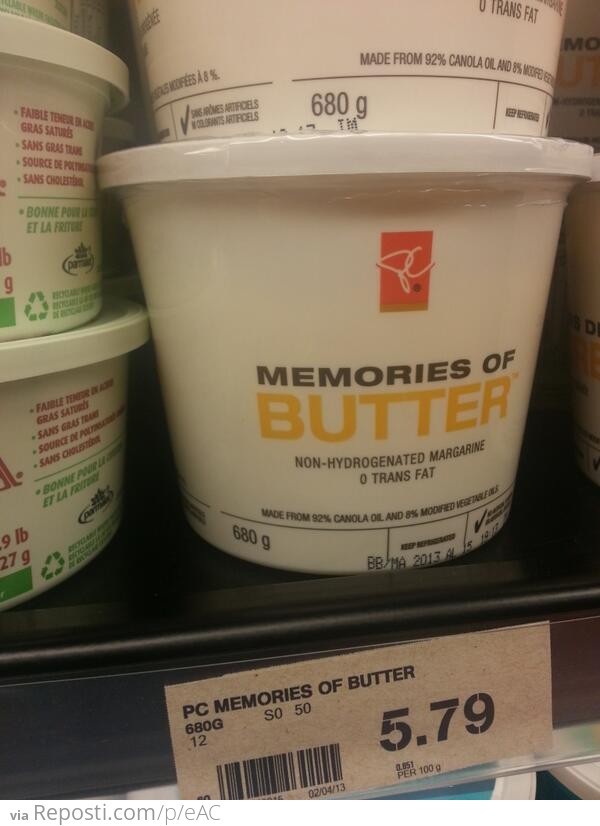 The Saddest Butter Substitute