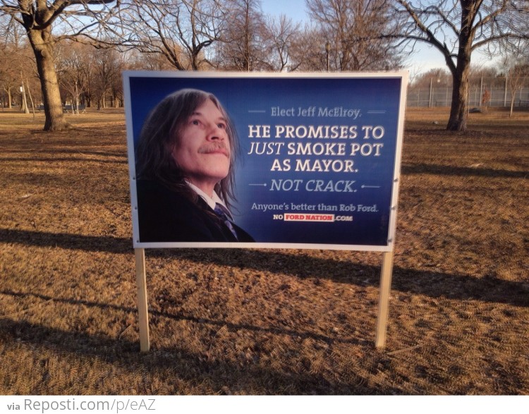 Toronto Election Campaign Poster