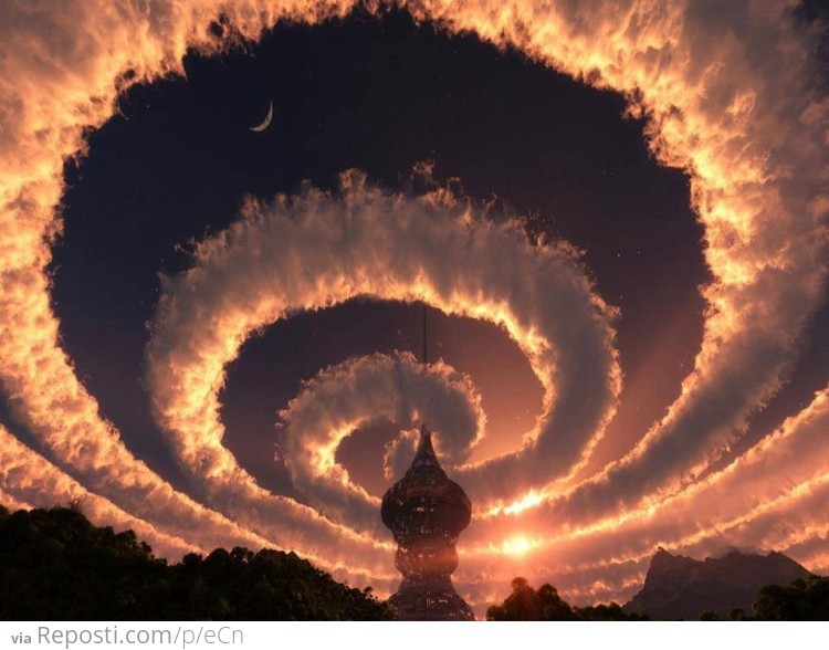 Spiral clouds