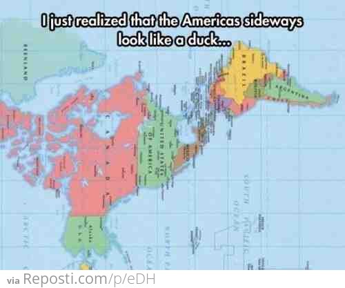 The Americas, sideways