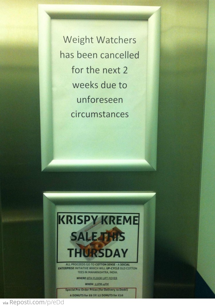 I have a theory what the "unforeseen circumstances" are...