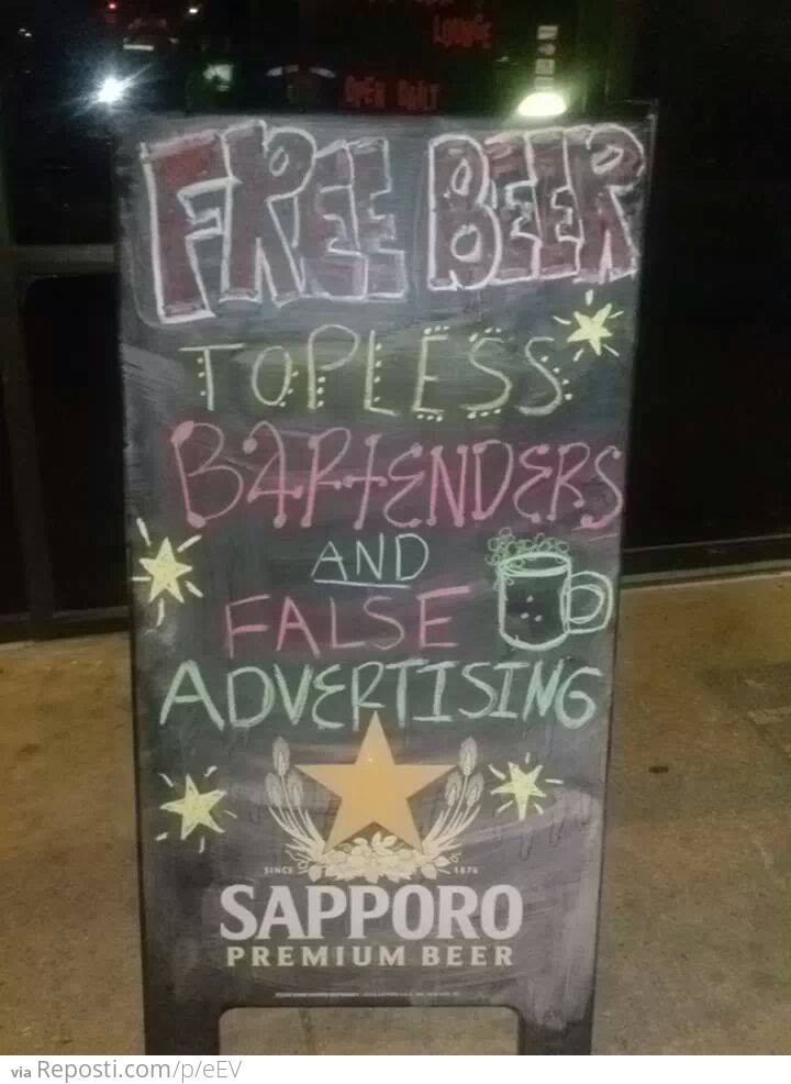 Free beer!