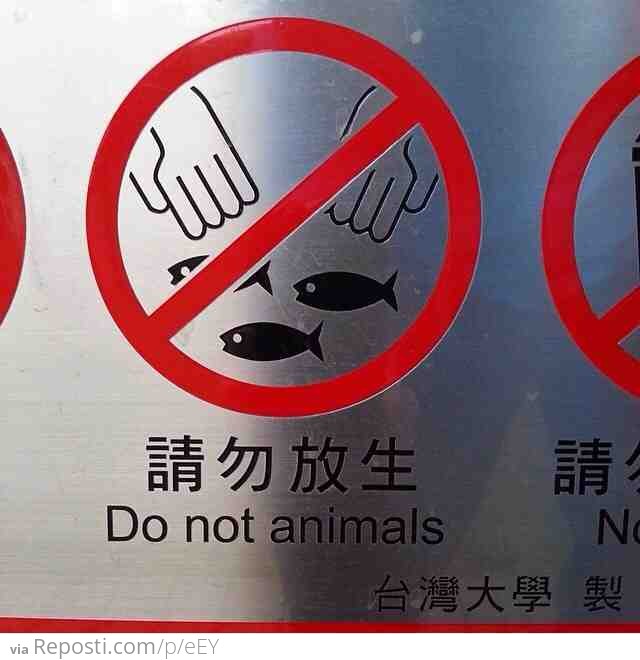 Never animals