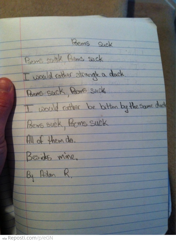 10 Year Old's Poem