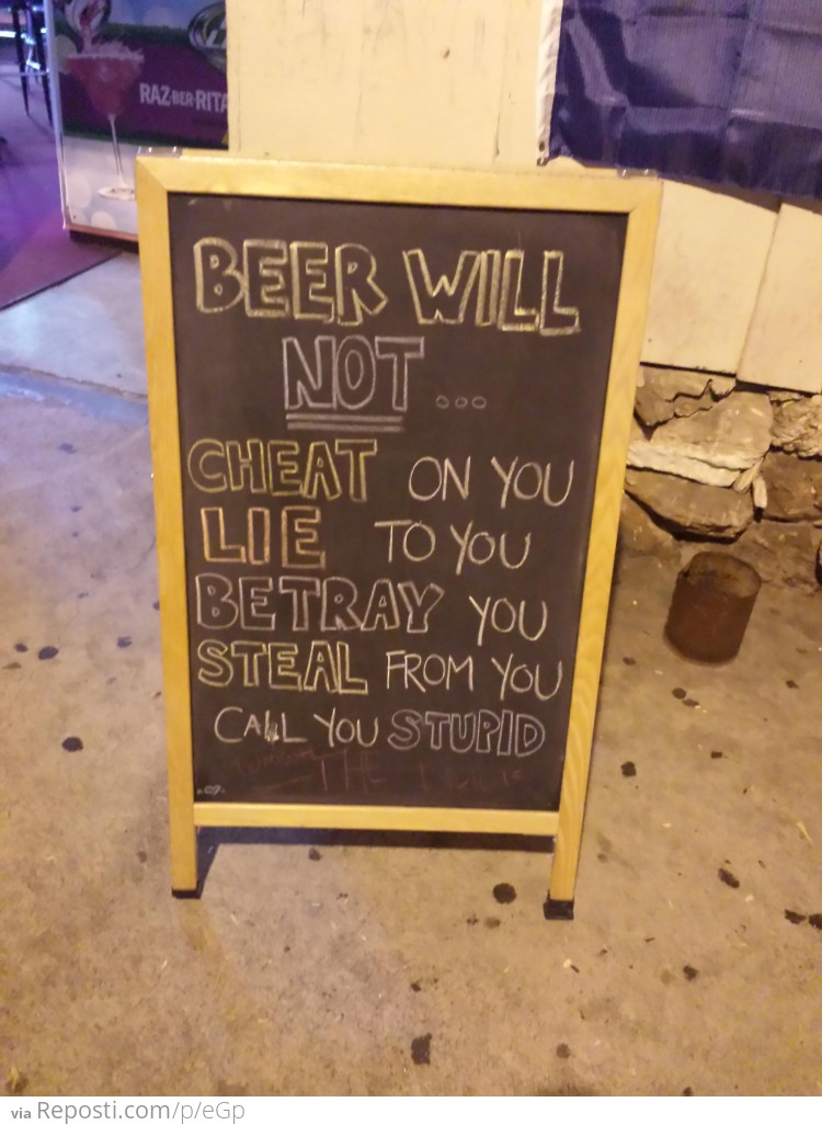 Beer Will Not...
