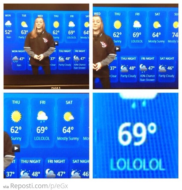 High school's weather broadcast