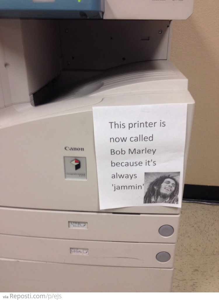 Bob Marley Printer