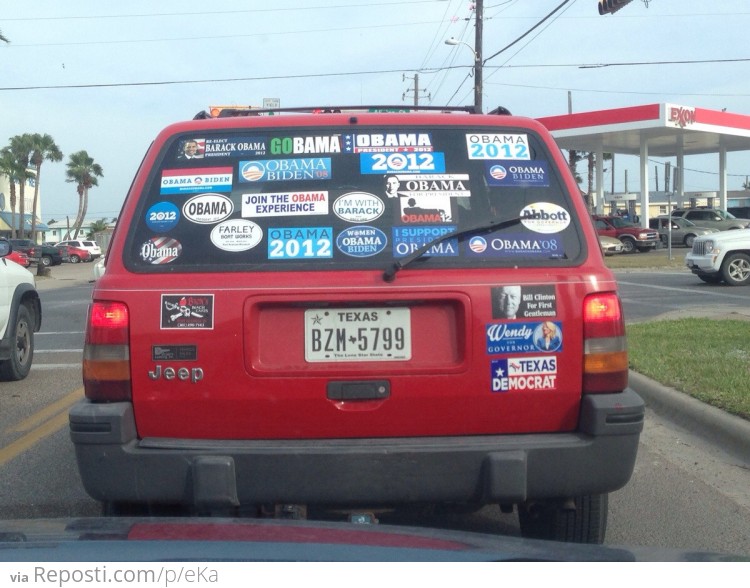 I wonder who he voted for...
