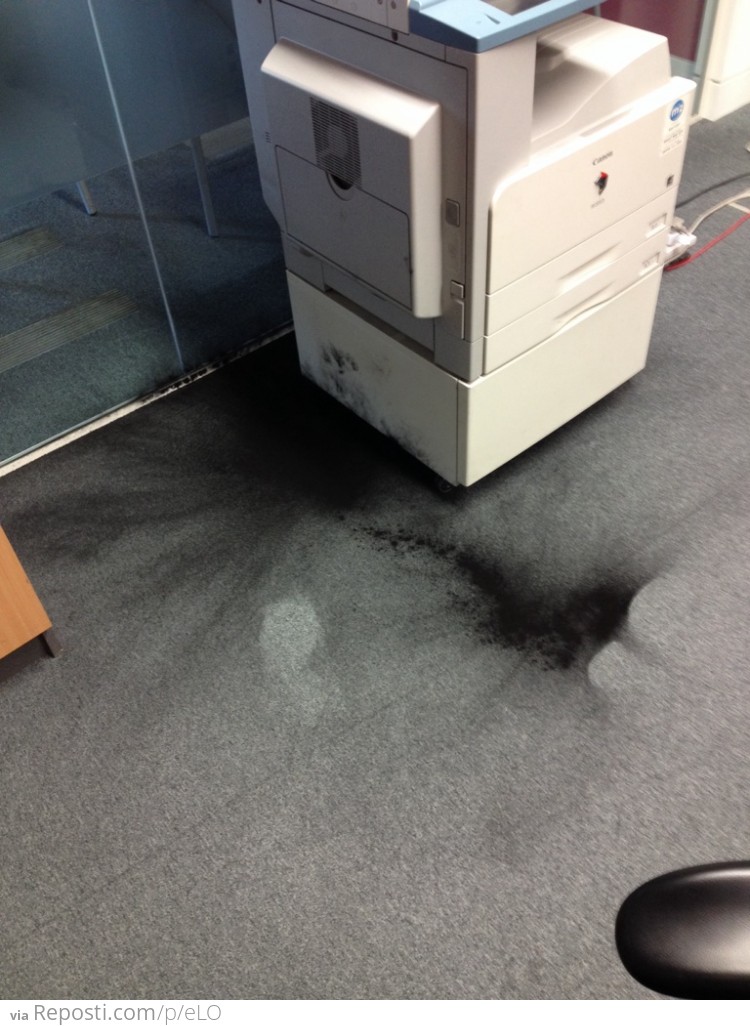The Printer Pooped Itself