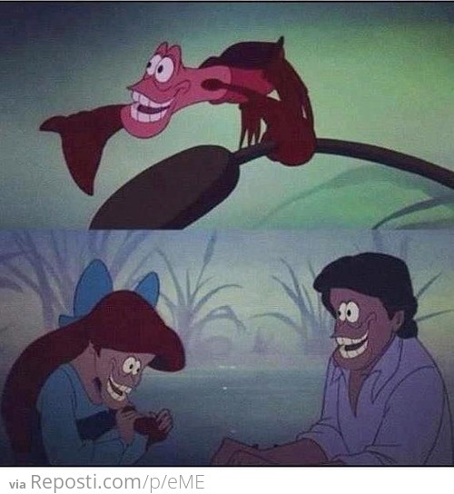 Little Mermaid face swap