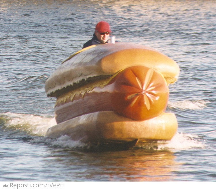 Just taking my hotdog out for a spin