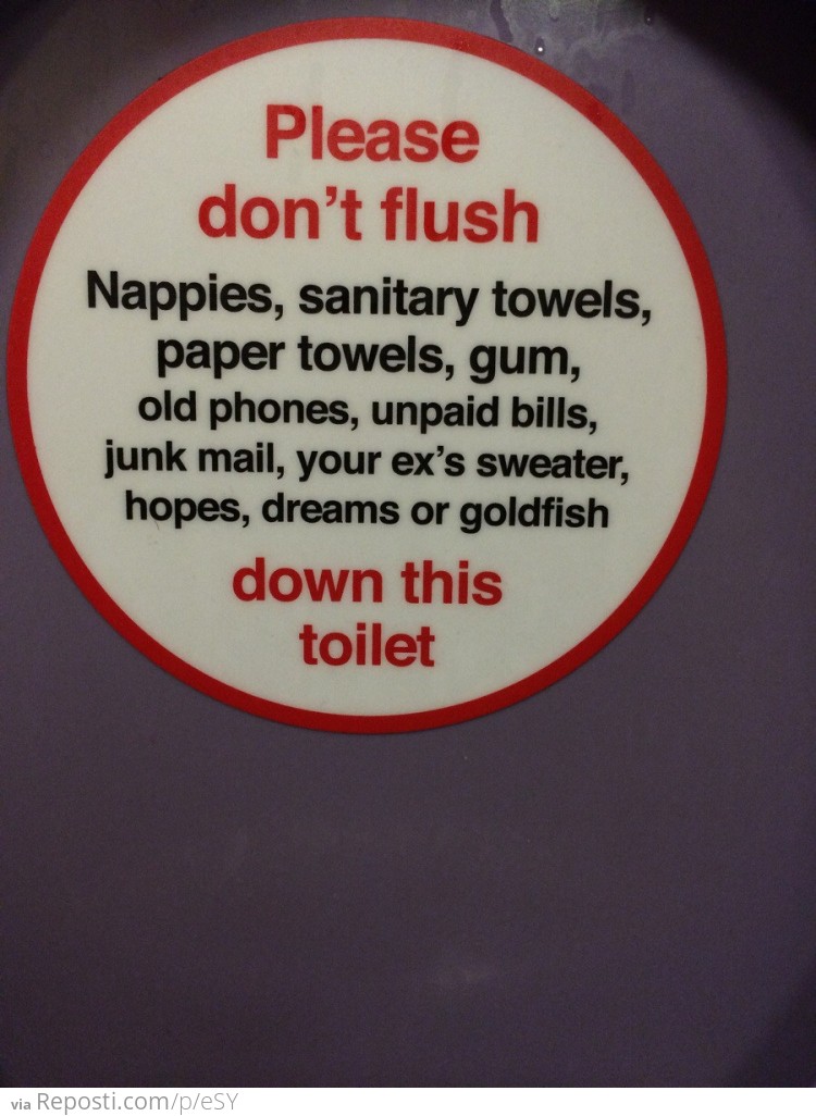 Toilet on the Train