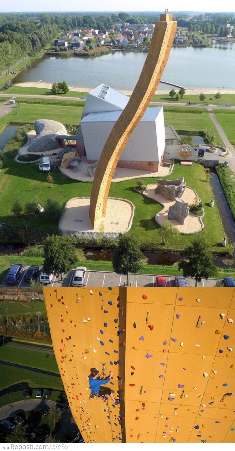 Excalibur climbing wall