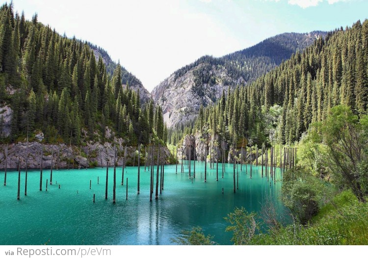 Lake Kaindy, Kazakhstan