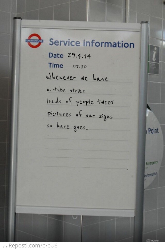 Underground strike in London