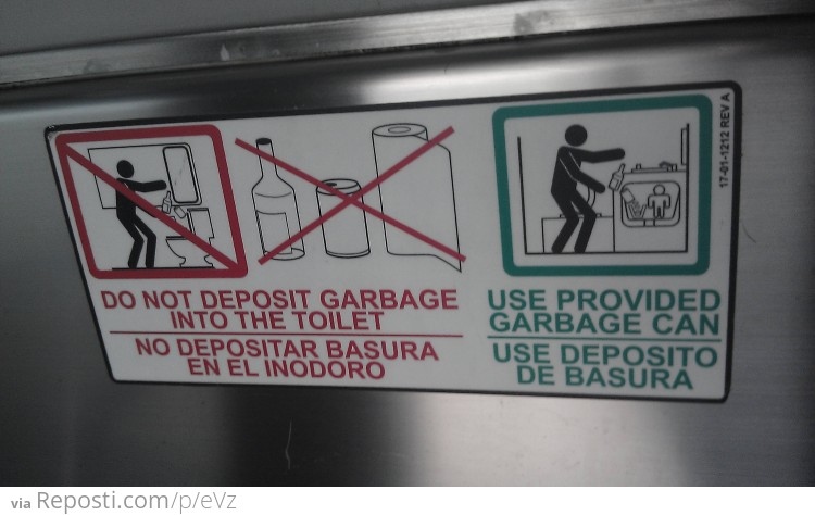 Helpful tip when throwing away babies