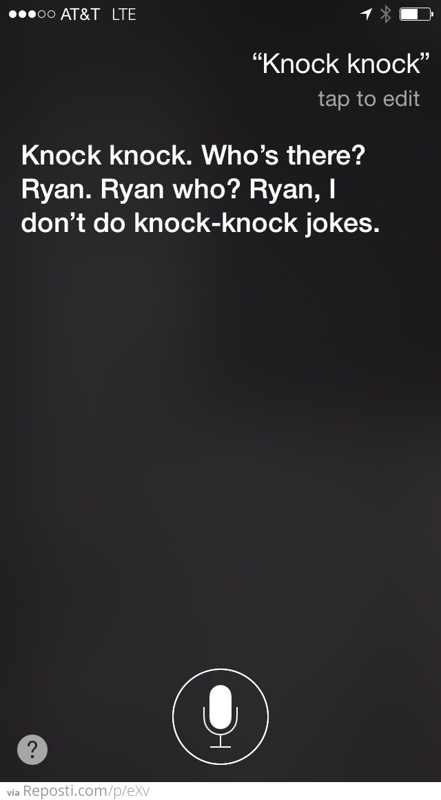 Siri has no sense of humor