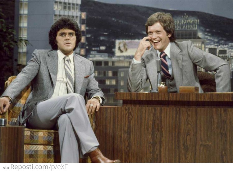 Jay Leno and David Letterman