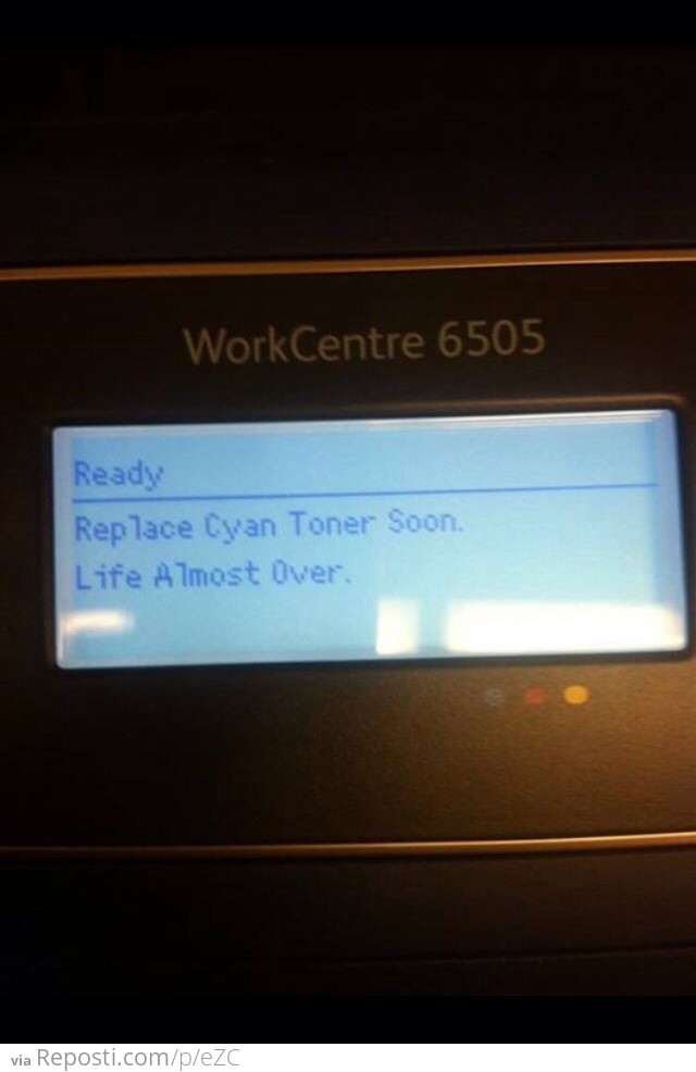 Overly dramatic printer