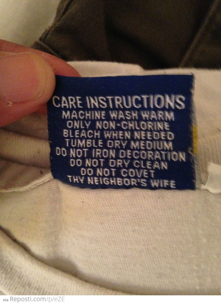 Care Instructions