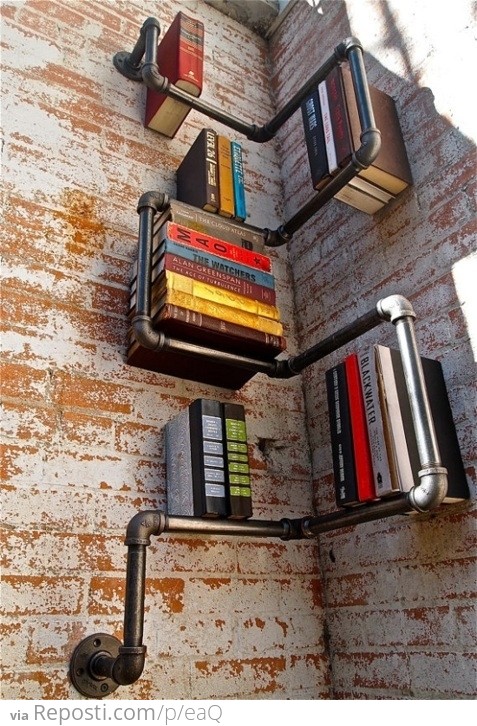 Pipe Bookshelf