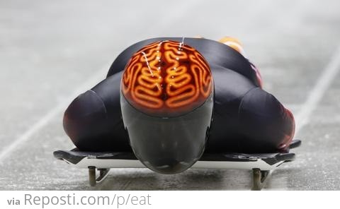 Canadian Skeleton Helmet at the 2014 Olympics