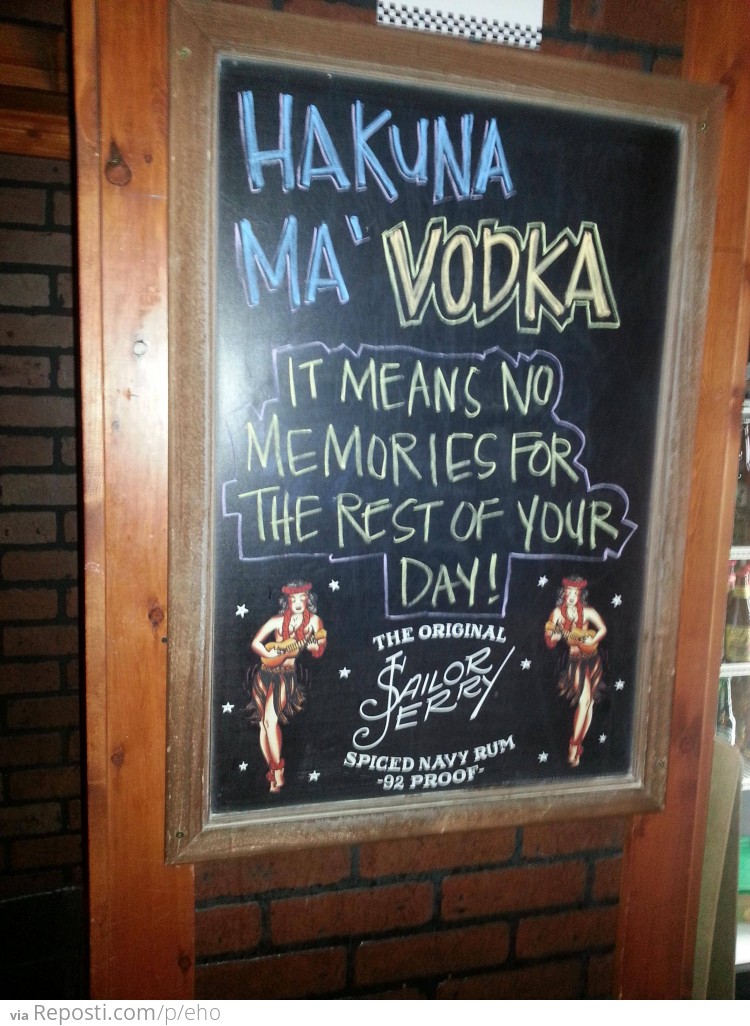 Hakuna Ma'vodka