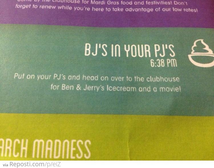 BJ's in your PJ's