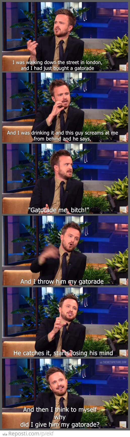 Aaron Paul in London