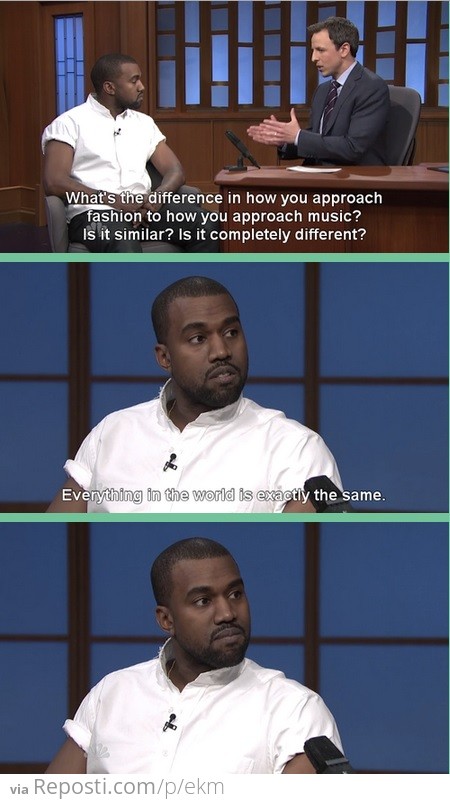 Sound insight from Kanye