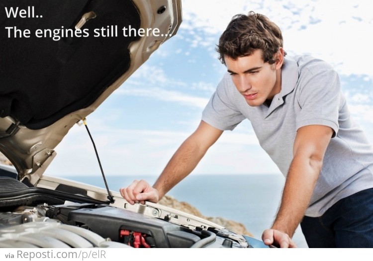 When trying to figure out what's wrong with the car...