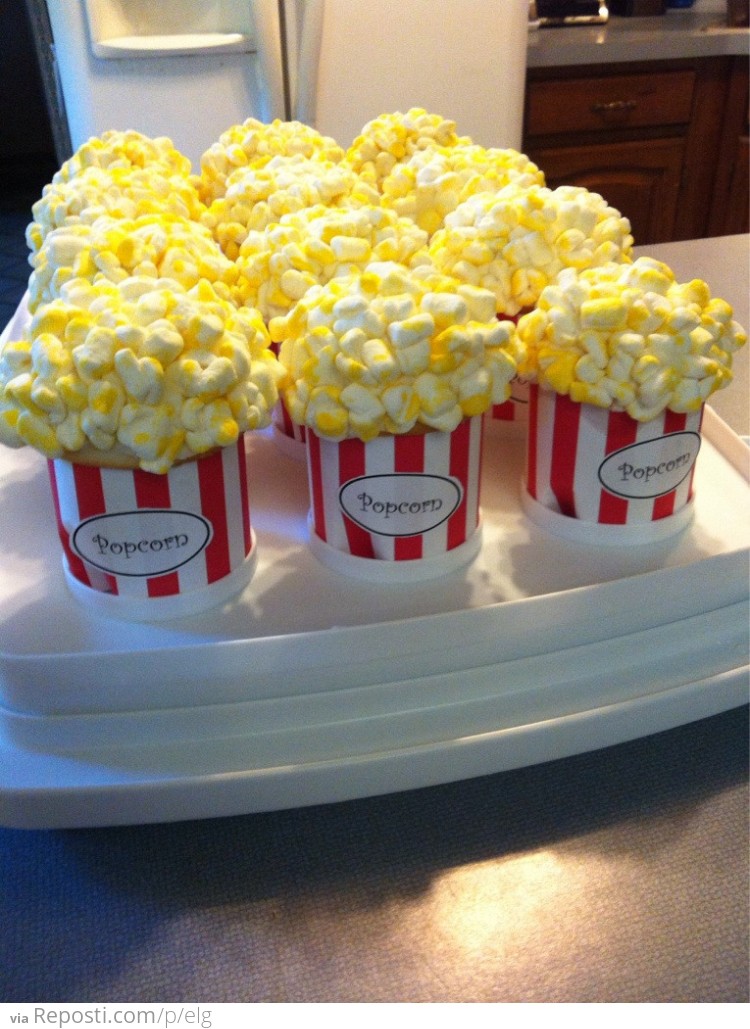 Popcorn Cupcakes