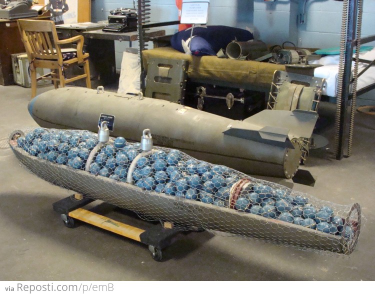 Inside of a bomb