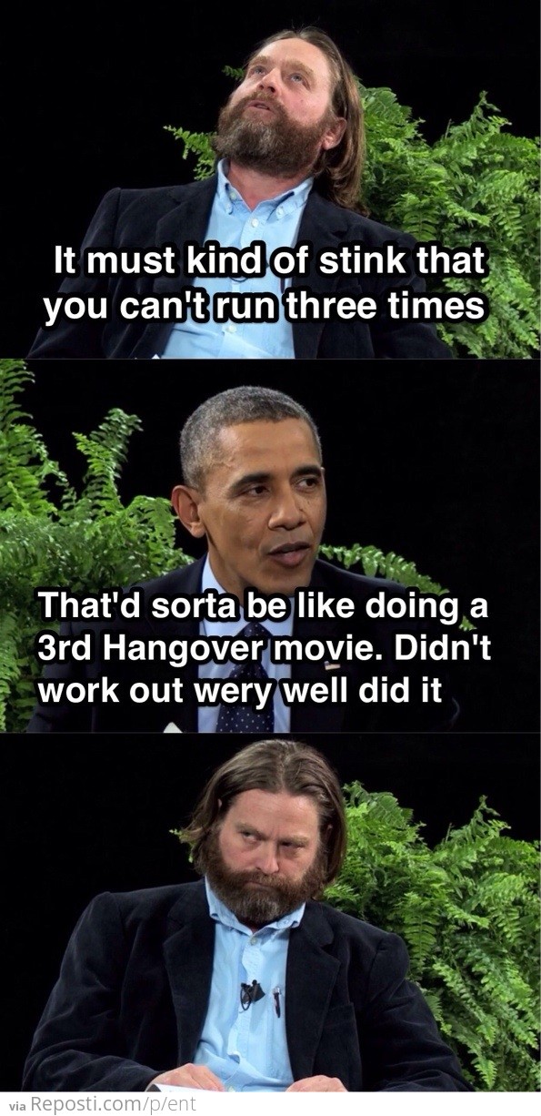 Obama on The Hangover 3