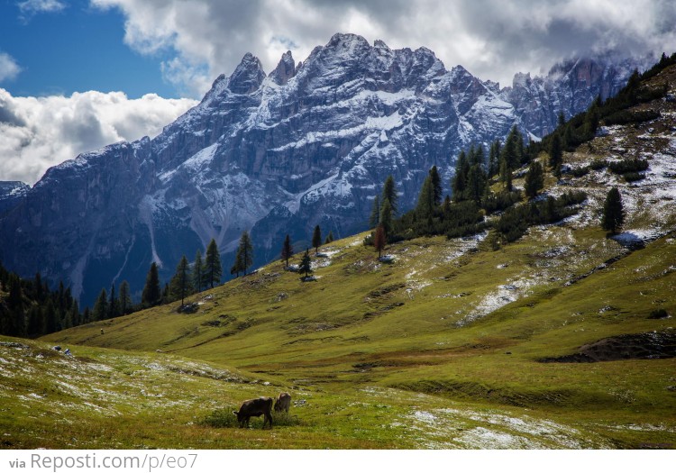 Morning Dolomites