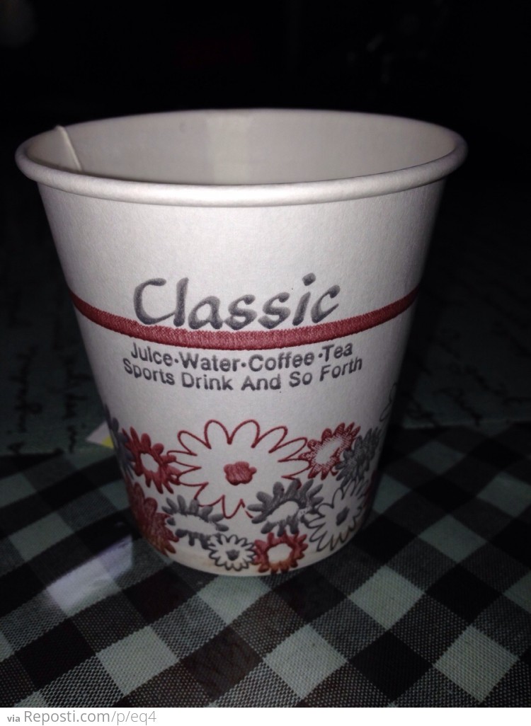 Thank you classic brand paper cup