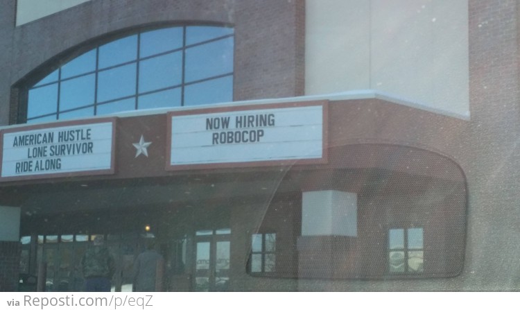 Now Hiring Robocop